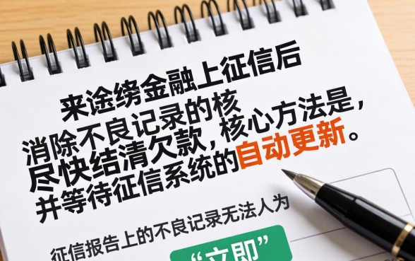 马上金融上征信了怎么消除记录