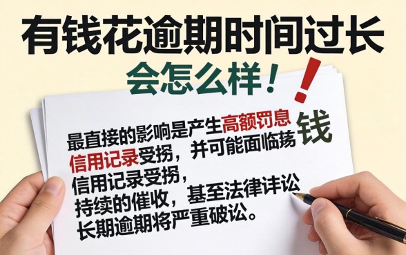有钱花逾期很久了会有什么后果