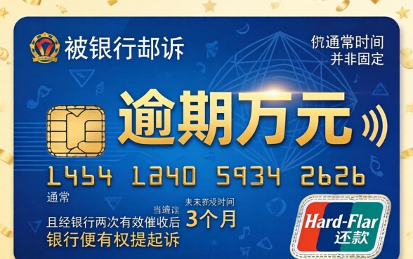 信用卡逾期1万多久会被起诉