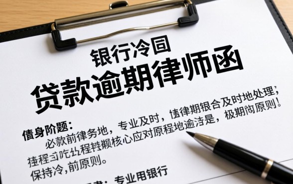 银行贷款逾期收到律师函怎么办