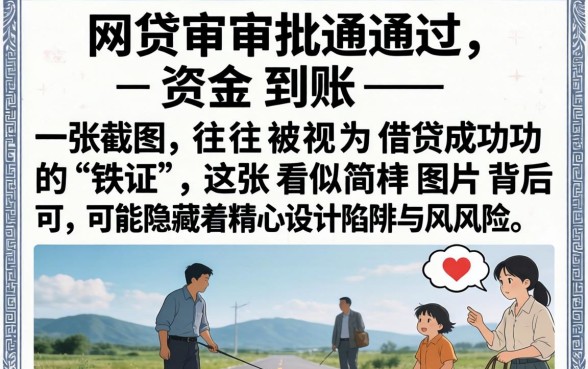 网贷下款截图背后的真相