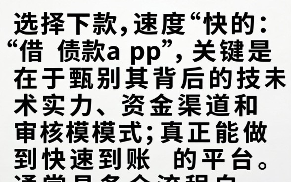 如何选择下款速度快的app