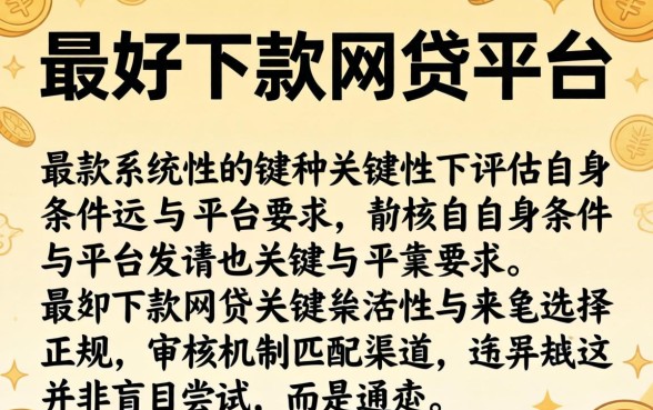如何找到最好下款的网贷平台