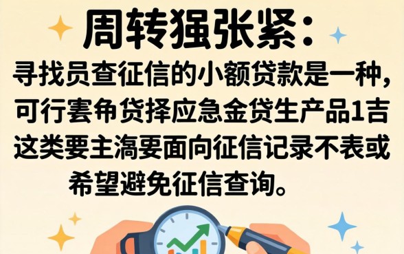 如何申请不查征信的小额贷款