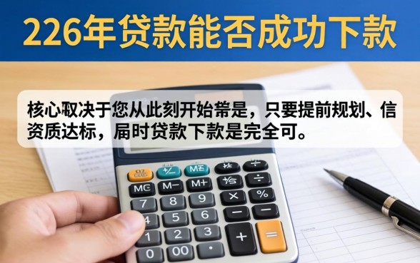 2026年贷款真的能下款吗