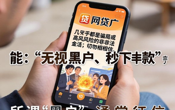 无视黑户真的能秒下款网贷吗