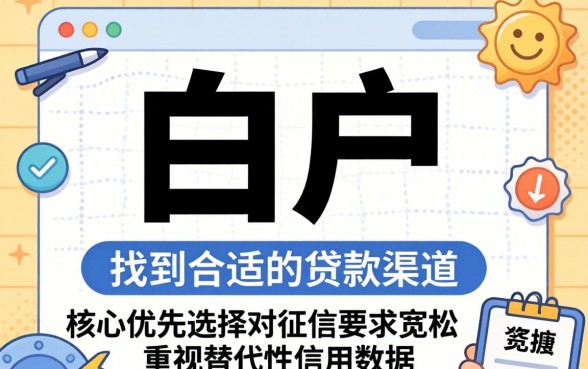 如何辨别适合白户的贷款口子