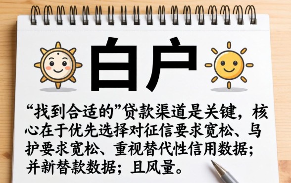 如何辨别适合白户的贷款口子