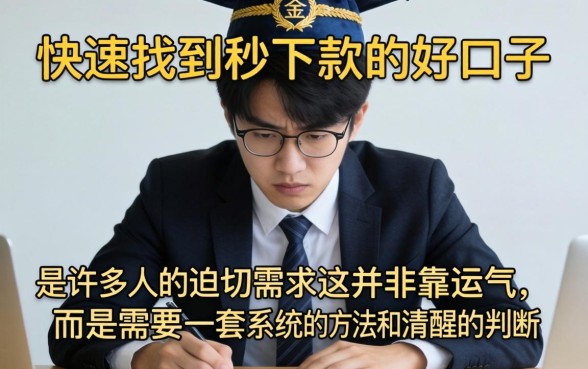 秒下款网贷口子有哪些靠谱推荐