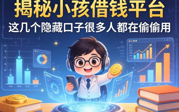 揭秘小孩借钱平台：这几个隐藏口子很多人都在偷偷用