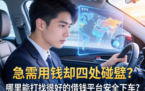 急需用钱却四处碰壁？哪里能找到很好的借钱平台安全下车？