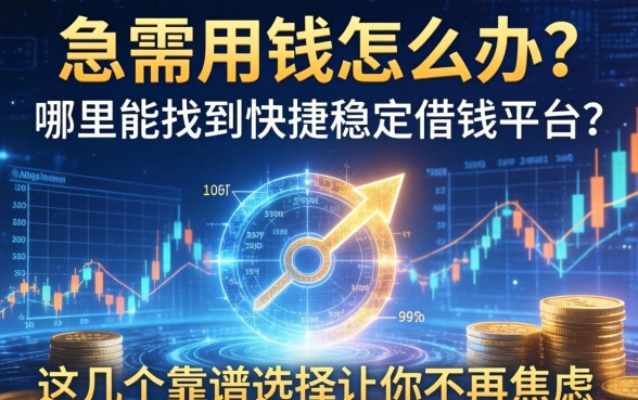 急需用钱怎么办？哪里能找到快捷稳定借钱平台？这几个靠谱选择让你不再焦虑