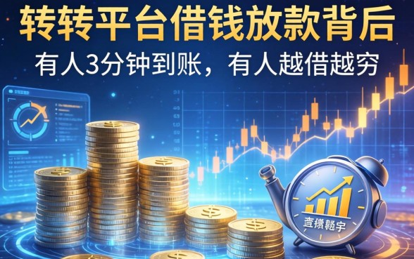 转转平台借钱放款背后：有人3分钟到账，有人越借越穷