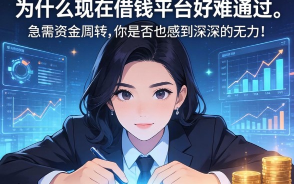 为什么现在借钱平台好难通过？急需资金周转的你是否也感到深深的无力？