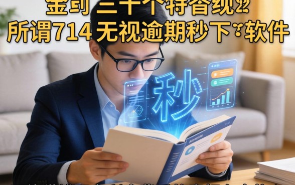 我翻了三十个所谓714无视逾期秒下的软件，发现网络借钱平台利息背后的真相有点扎心