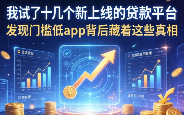 我试了十几个新上线的贷款平台，发现门槛低app背后藏着这些真相
