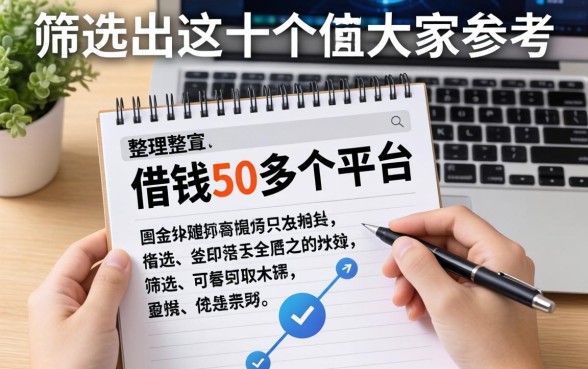 整理了借钱50多个平台，筛选出这十个供大家参考