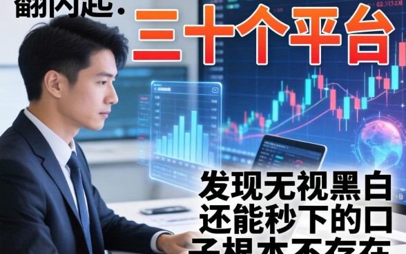 我翻了三十个平台，发现无视黑白还能秒下的口子根本不存在