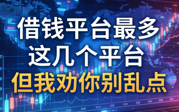 借钱平台最多这几个平台，但我劝你别乱点