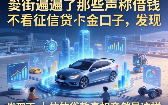 我翻遍了那些声称借钱不看征信的口子，发现不上征信的贷款真相竟然是这样