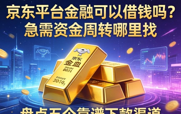 京东平台金条可以借钱吗？急需资金周转哪里找？盘点五个靠谱下款渠道