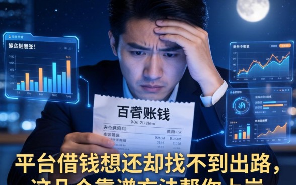 深夜看着账单发愁？平台借钱想还却找不到出路，这几个靠谱方法帮你上岸