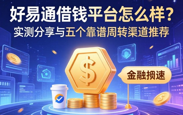 好易通借钱平台怎么样？实测分享与五个靠谱周转渠道推荐
