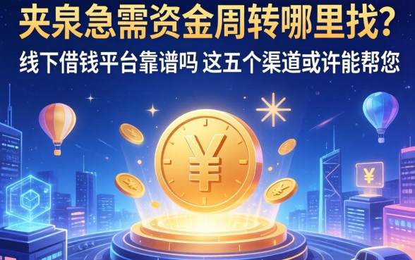 阳泉急需资金周转哪里找？线下借钱平台靠谱吗？这五个渠道或许能帮您