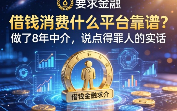 借钱消费什么平台靠谱？做了8年中介，说点得罪人的实话