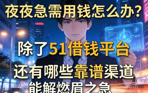 深夜急需用钱怎么办？除了51借钱平台，还有哪些靠谱渠道能解燃眉之急？