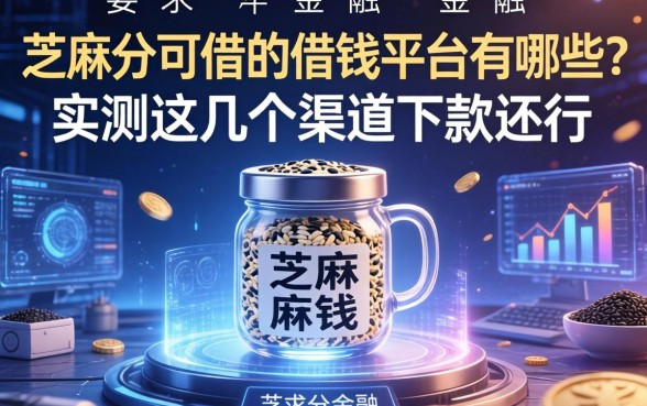 芝麻分可借的借钱平台有哪些？实测这几个渠道下款还行
