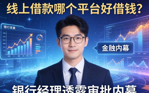 线上借款哪个平台好借钱？银行经理透露审批内幕