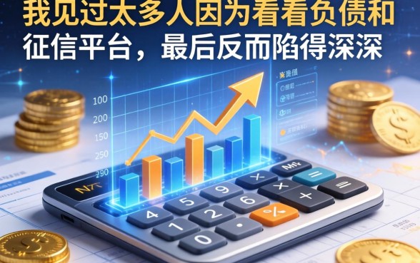 我见过太多人因为不看负债和征信的平台，最后反而陷得更深
