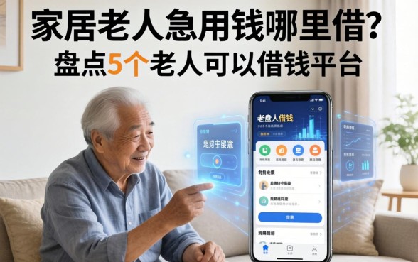 家里老人急用钱哪里借？盘点5个老人可以借钱的平台