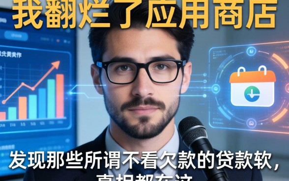 我翻烂了应用商店，发现那些所谓不看欠款的贷款软件，真相都在这