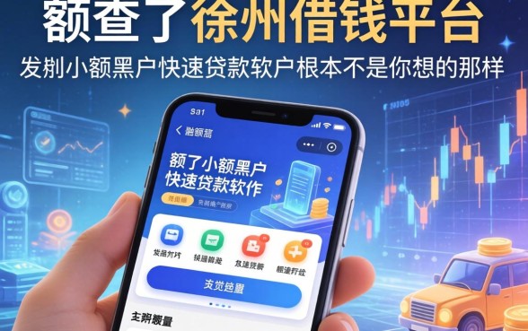 我查了徐州借钱平台，发现手机小额黑户快速贷款软件根本不是你想的那样