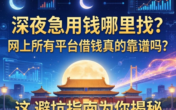 深夜急用钱哪里找？网上所有平台借钱真的靠谱吗？这篇避坑指南为你揭秘