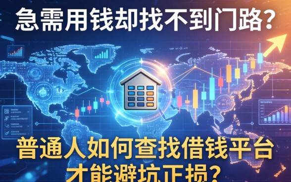 急需用钱却找不到门路？普通人如何查找借钱平台才能避坑止损？