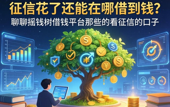 征信花了还能在哪借到钱？聊聊摇钱树借钱平台那些不看征信的口子