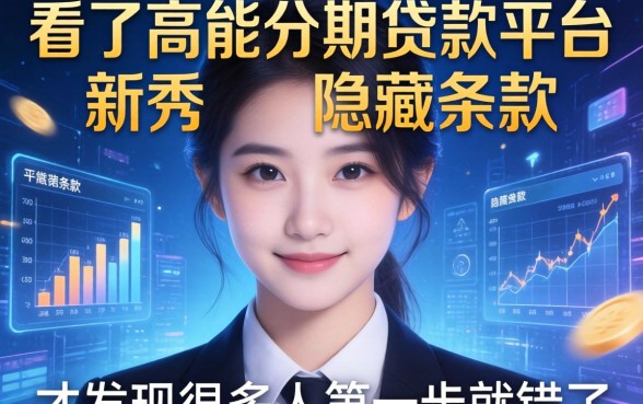 我看了高能分期贷款平台新秀的隐藏条款，才发现很多人第一步就错了