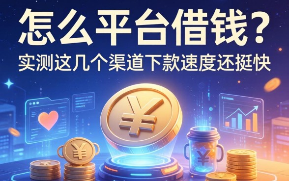 怎么平台借钱？实测这几个渠道下款速度还挺快