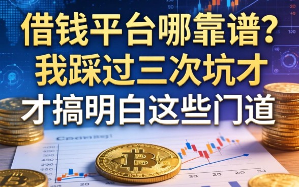 借钱平台哪靠谱？我踩过三次坑才搞明白这些门道