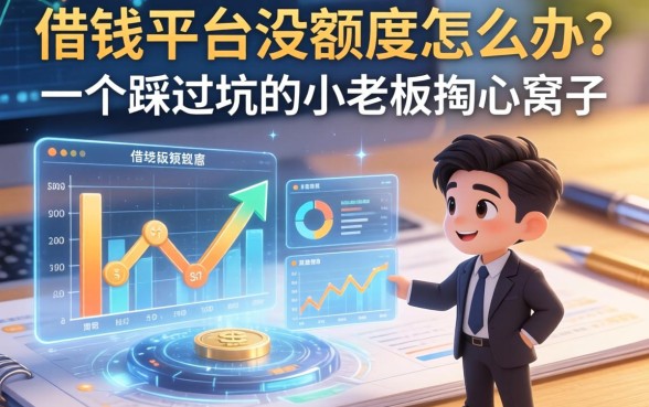 借钱平台没额度怎么办？一个踩过坑的小老板掏心窝子