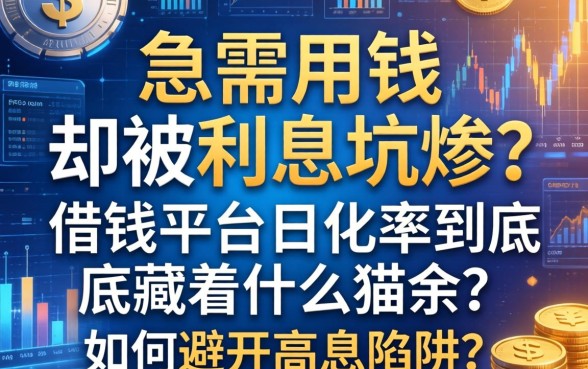 急需用钱却被利息坑惨？借钱平台日化率到底藏着什么猫腻？如何避开高息陷阱？