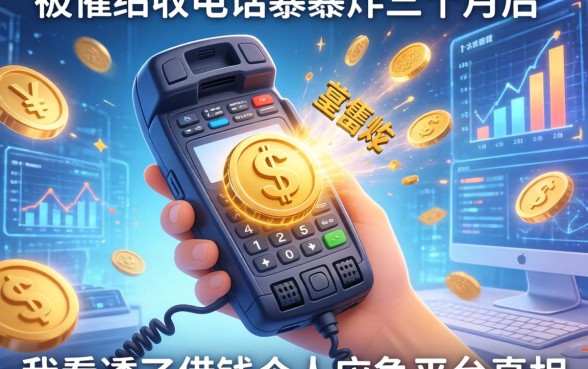 被催收电话轰炸三个月后，我看透了借钱个人应急平台的真相