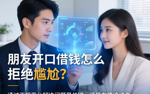 朋友开口借钱怎么拒绝才不尴尬？通过正规平台解决问题是关键，还是友情终结者？