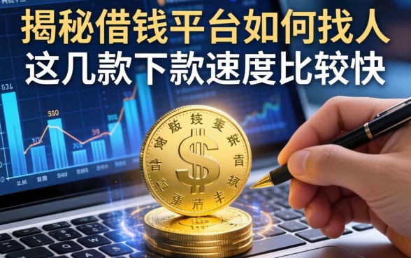 揭秘借钱平台如何找人，这几款下款速度比较快