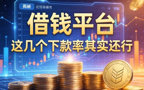 揭秘近期曝光的借钱平台，这几个下款率其实还行