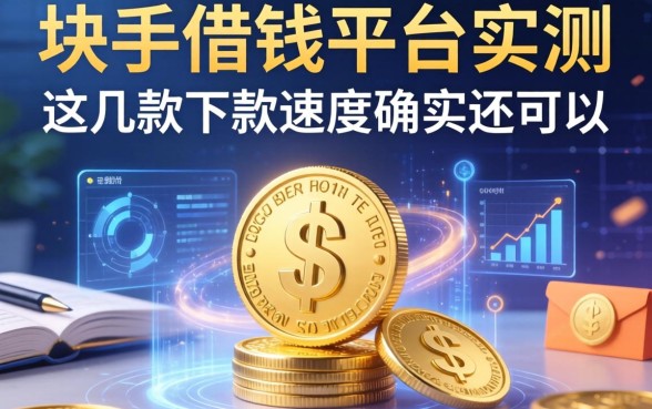 块手借钱平台实测：这几款下款速度确实还可以