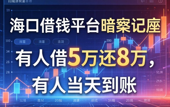 海口借钱平台暗访实录：有人借5万还8万，有人当天到账
